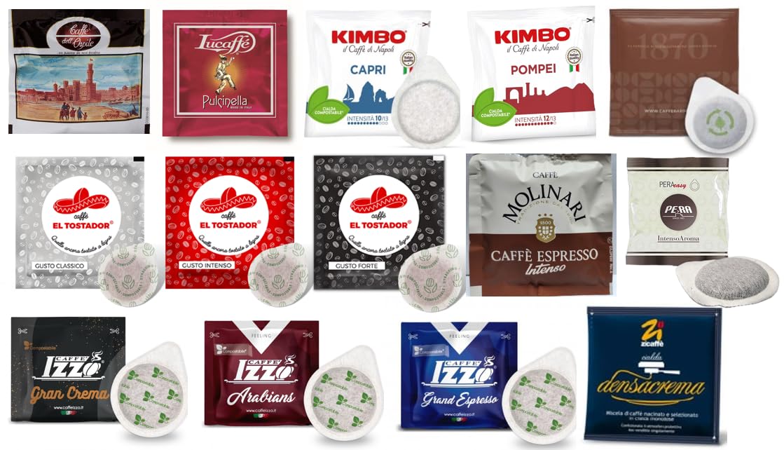 Southern Italy Sampler 40 ESE Espresso Pods in Bulk Packaging (Pack of 1)