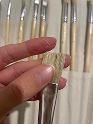 Set 18 Pennelli Artista Exerz - Setole Naturali, Per Olio E Acrilico, Con Custodia In Tela - Foto 4