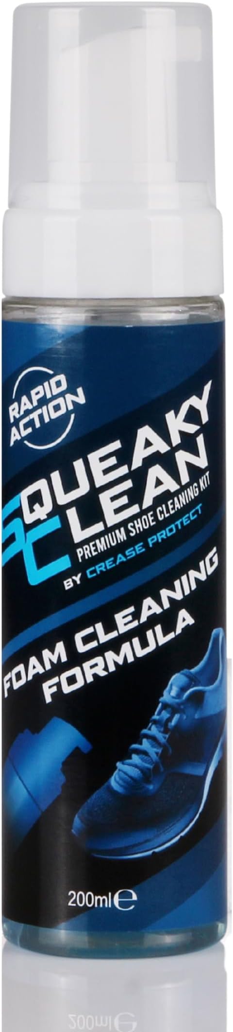 Squeaky Clean Foam Cleaning Formula Replacement 200ml- Premium Shoe & Trainer Cleaning Solution - Remove Dirt & Stains From Your Sneakers & Boots - Foam Cleaner for Suede, Nubuck, Leather, Canvas