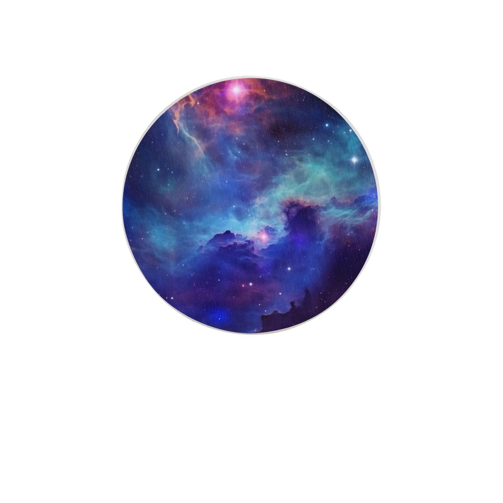 Galaxy Absorbent Drink Coasters Diatomaceous Round Coaster 4 Inch Reusable Cup Coasters Set 4pc