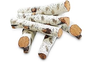 Gas Logs Fireplace | Ceramic White Birch Fireplace Log Set