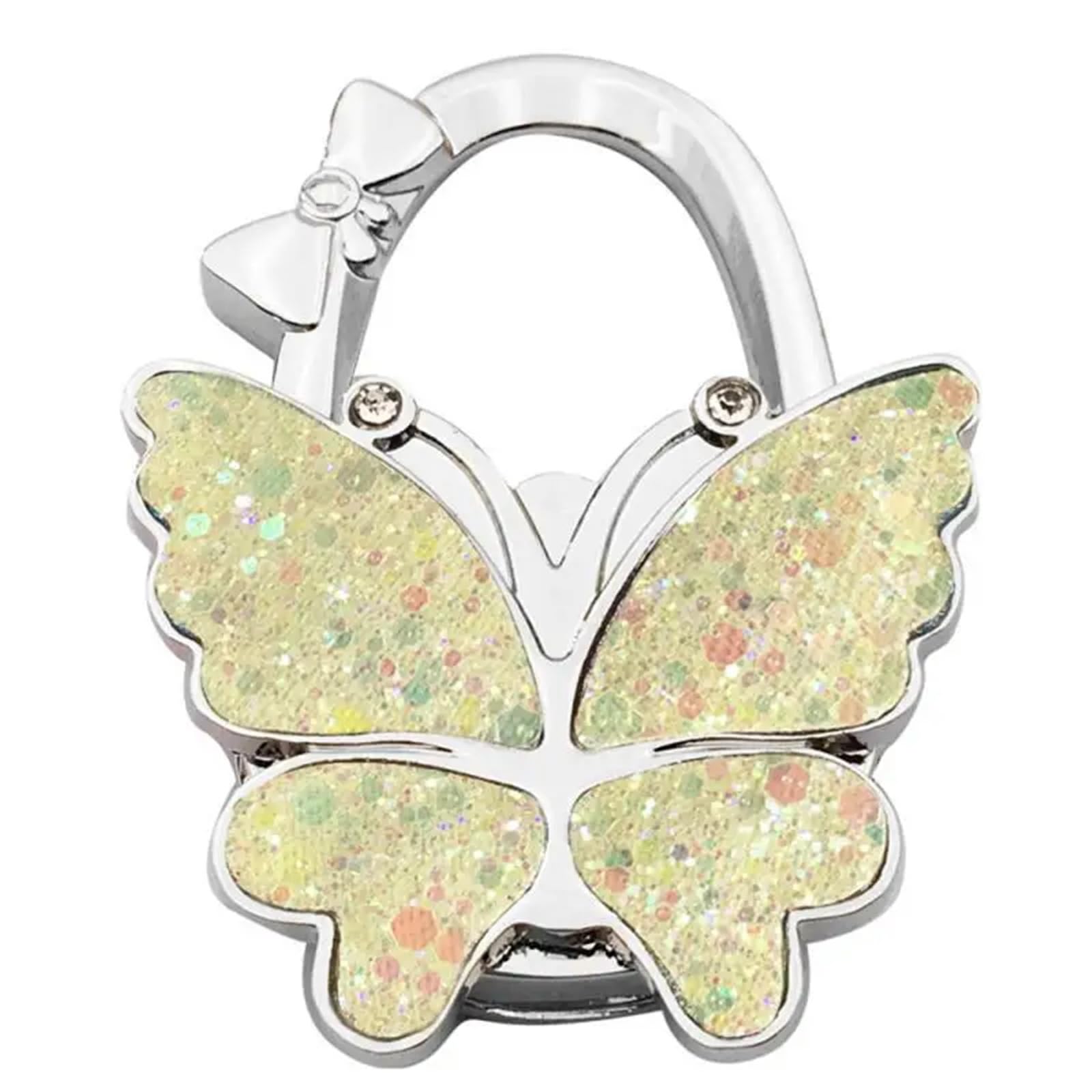 GHHZML Handbag Hooks for Tables Portable Foldable Butterfly Purse Bag Table Hook Holder for Handbag Hanger Home Decoration Desk(Color12)