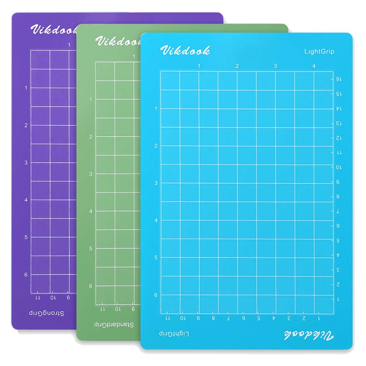 VIKDOOK Cutting Mat Compatible with Cricut Joy Xtra Machine StandardGrip LightGrip storngGrip 3 Pack Replacement Adhesive Cut Mats