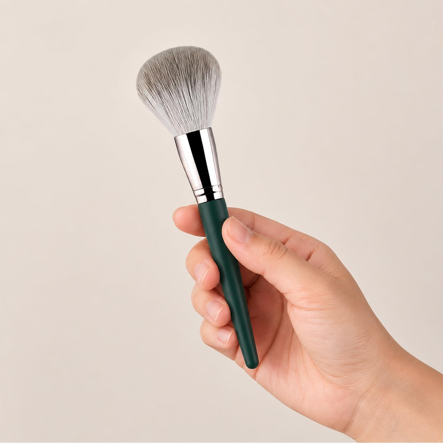 1 Pack Large Powder Brush Set, Professional Soft Synthetic Face Makeup Brushes for Loose Setting Powder, Non-Shedding Flawless Application for Blush Contour Mineral Powder