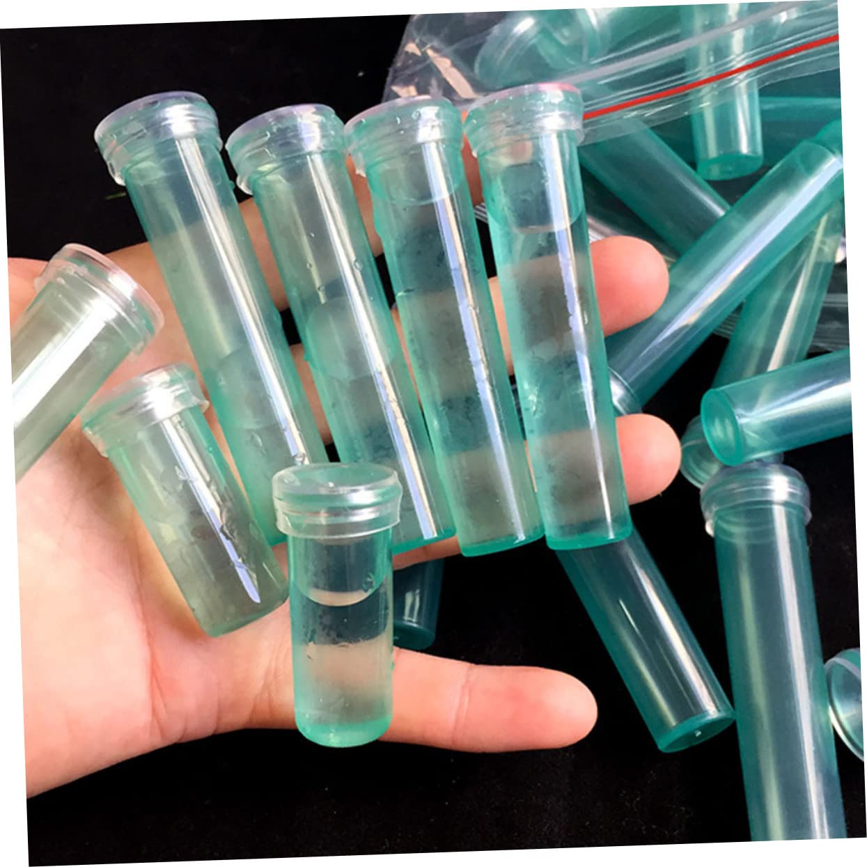 SEWACC 1set Long Culture Tubes for Fresh Flower Preservation Easy to Install Reliable Material Essential for Florists and Flower Lovers 50pcs