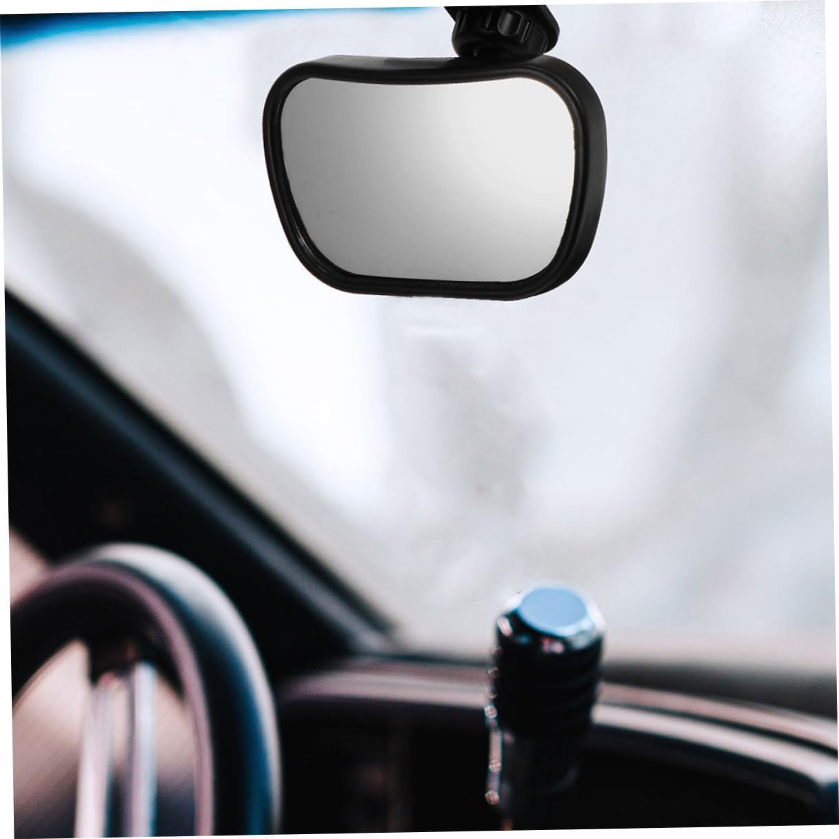 GARVALON 2Pcs Car Mirror for Rear Facing Infant, Shatterproof 360° Rotation Car Interior Rear View Observation Mirror for Back Safety