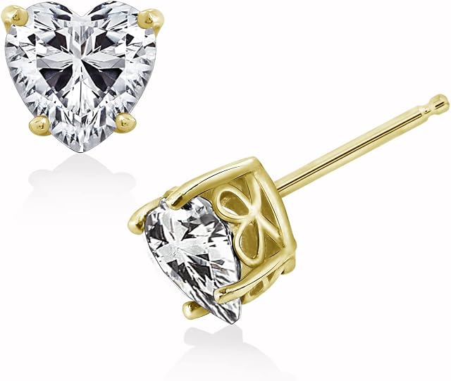 Amazon Collection Sterling Silver Infinite Elements Cubic Zirconia Stud Earrings