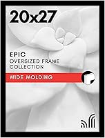 Vista 83 de Americanflat - Marco para cuadro de 16x20 con plexiglás pulido - Marcos anchos para cuadros fabricados en madera de ingeniería para exhibición