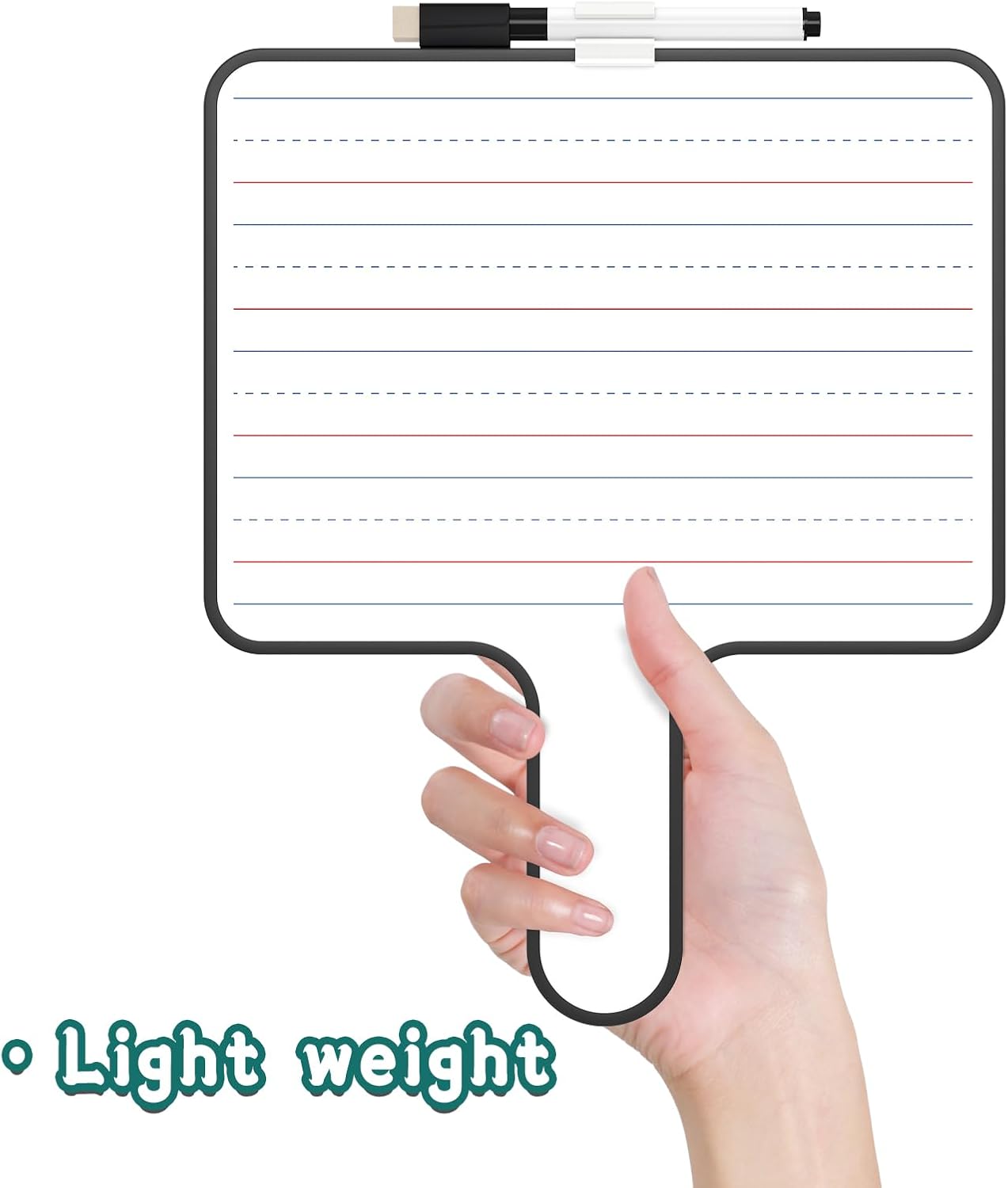 12Pcs Dry Erase Paddles,Auction Paddles,Handheld whiteboards,Hand held White Board,Quick Response White Board, 6"x8" Dry Erase Answer Paddle WhiteBoard,Game Paddle