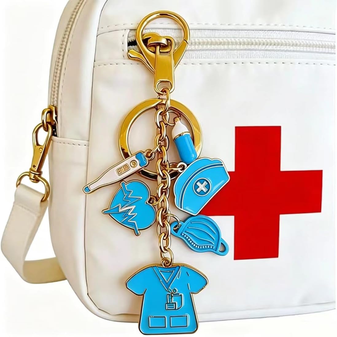 Meimimix Nurse Charm Keychain Gifts for Women Handbag Bag Accessories image 5