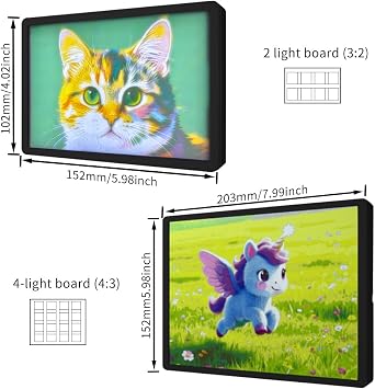 3D Printing DIY Light Panel LED Lithophane Backlight Board for Bambu Lab 3D Printers, USB PCB Light Board Light-transmitting for Photo Model Creative Component