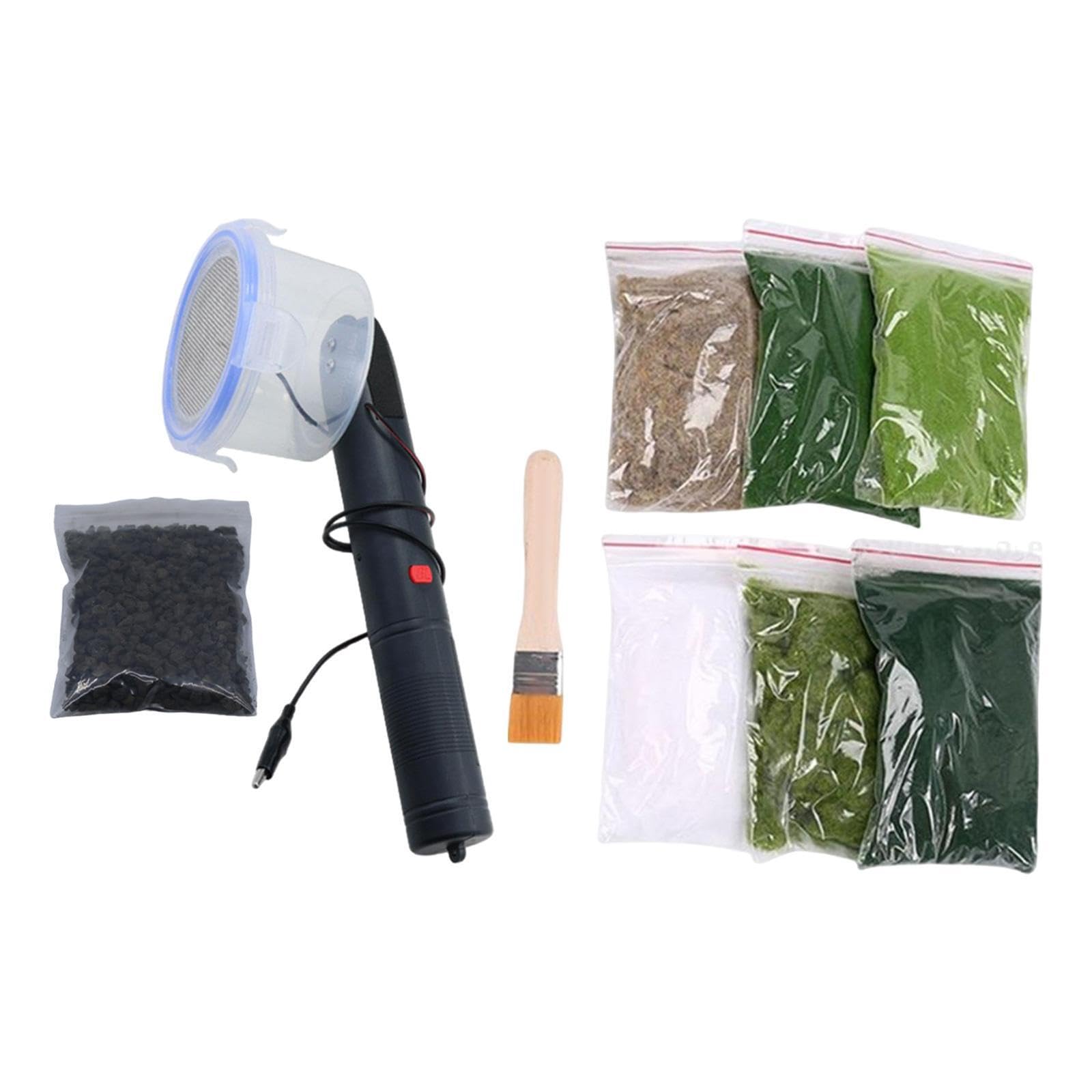 Macchina elettrica per floccaggio statico, modello di utensile manuale, applicatore di Per erba statica affidabile, progettato per modellismo architettonico, hobby, artigianato, kit accessori