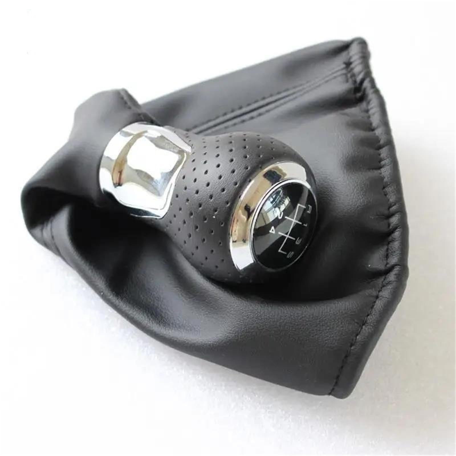 Fhuwaz B0453 Car Gear Knob For Jetta Golf 3 Mk3 Lupo Polo Caddy Vento 1992-1998 Car Hand Speed Head Gear Shift Knob Gaiter Boot Collar(B0453)