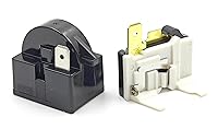 Vista 5 de Relé de arranque del compresor de 4.7 ohmios de 1 pin Kit de sobrecarga PTC compatible con mini refrigeradores, refrigeradores compactos