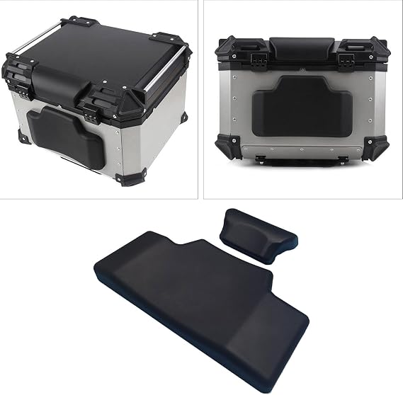 Motorcycle Backrest Pad Kits Motorcycle Backrest Pad Trunk Back st&urdy Replacement PU Foam Spare Parts Rear For Seat