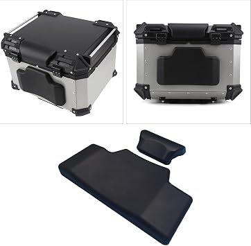 Motorcycle Backrest Pad Kits Motorcycle Backrest Pad Trunk Back st&urdy Replacement PU Foam Spare Parts Rear For Seat