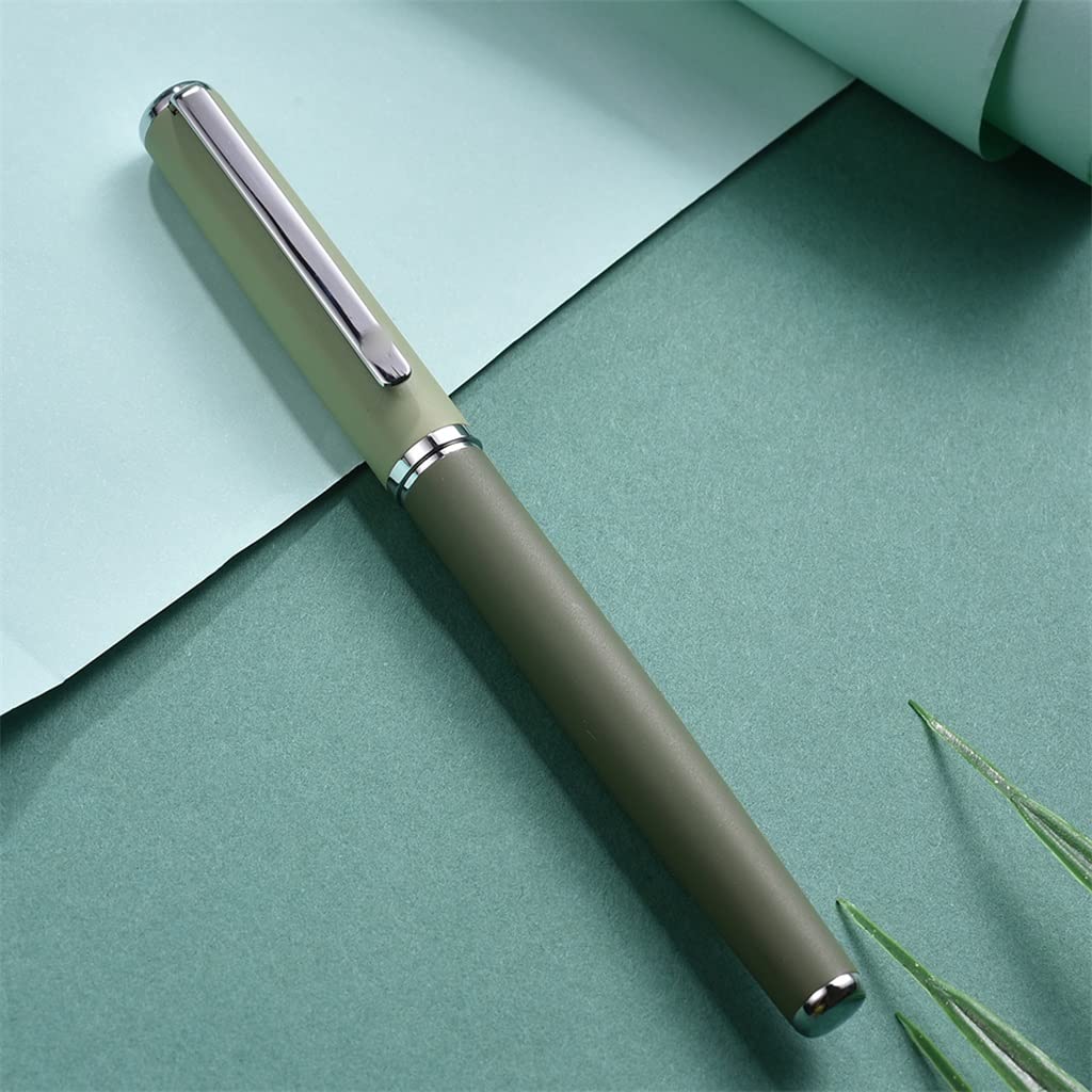 Stylo plume en métal avec pointe d'encre de 0,4 mm, excellente écriture, bureau