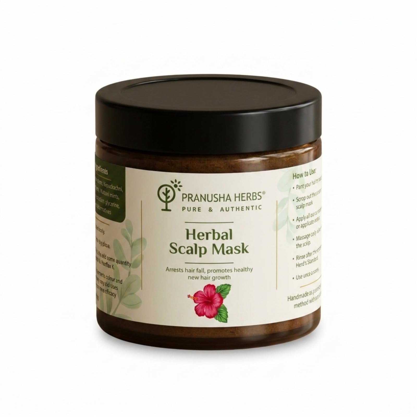 Ayurvedic Scalp Mask, Reduces Hair Fall Due to Breakage, Strengthens Hair Roots, Promotes Healthy Hair Growth, Pre-Shampoo Treatment, 100g-image-42