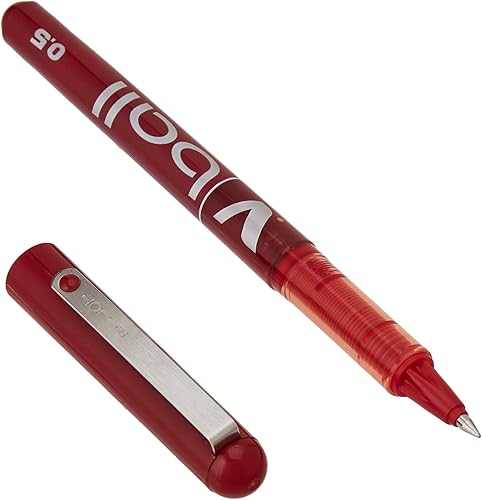 Miniatura 2 de Pilot BL-VB5 VBall - Bolígrafo de tinta líquida (0.020 in, 12 unidades), color rojo