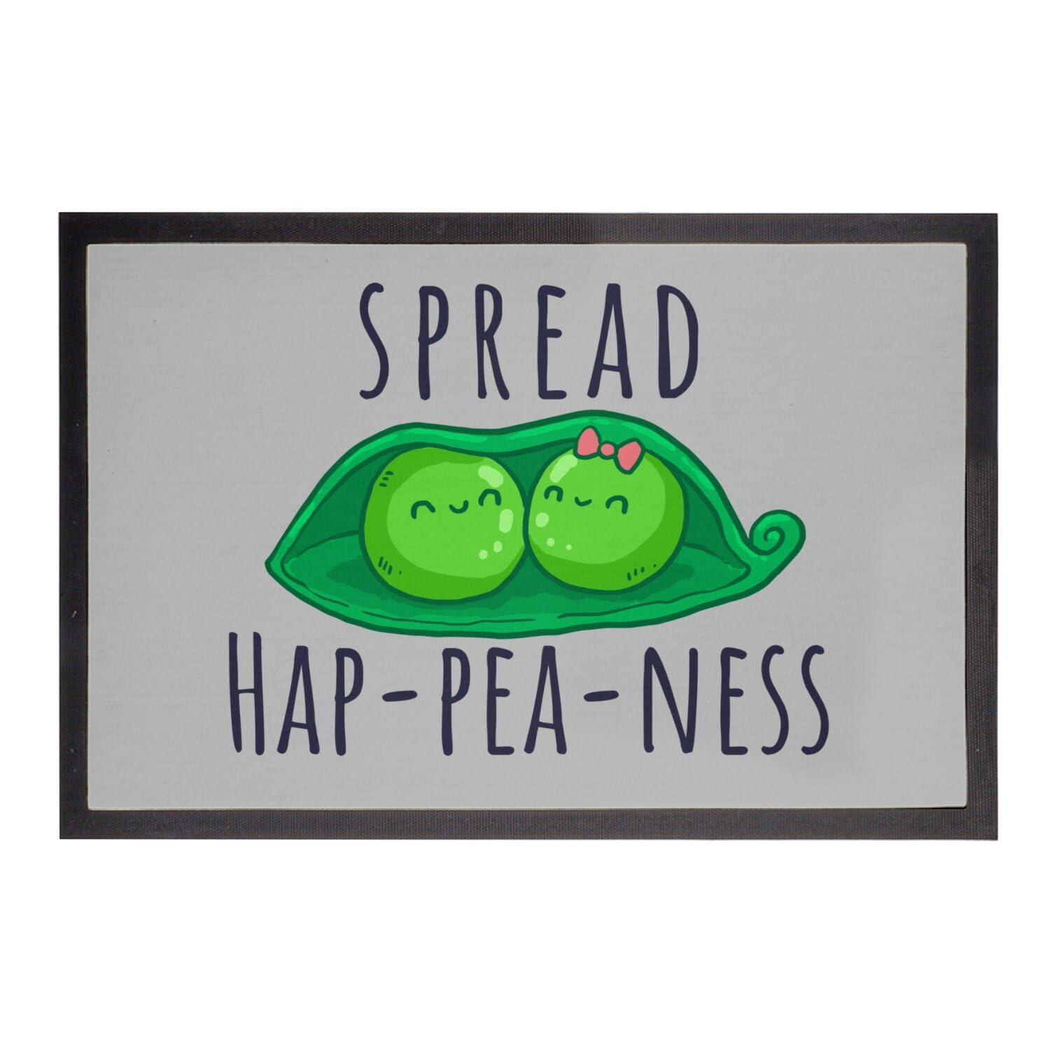 Paillasson gris Spread Hap-Pea-Ness pour une maison joyeuse
