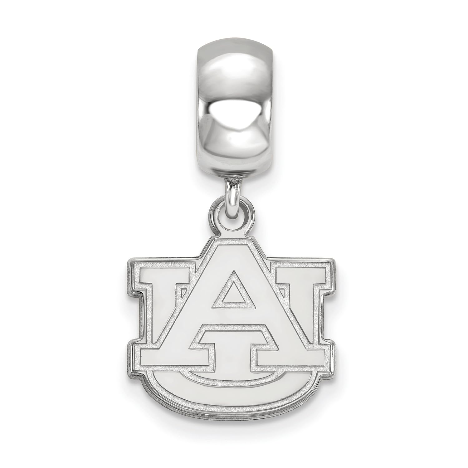 Auburn Bead Charm Small (1/2 Inch) Dangle (Sterling Silver)