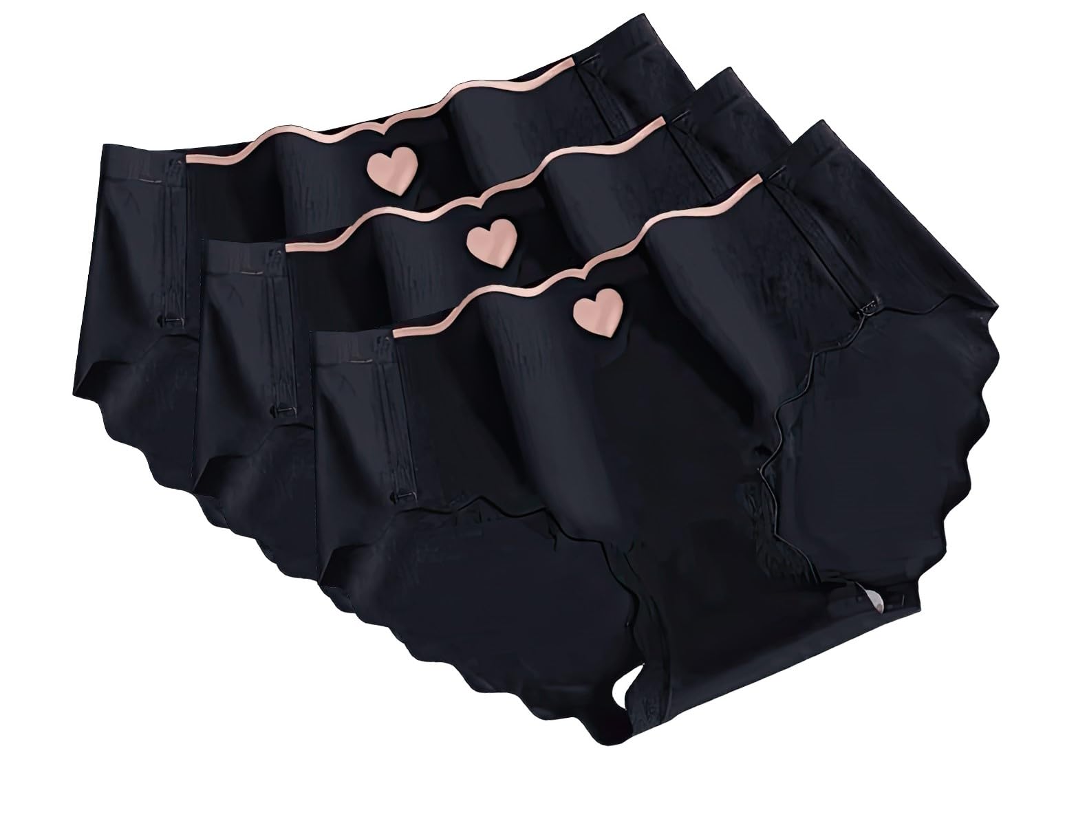 Womens Beautiful High Waist Seamless Panties, Briefs Breathable, Ultra Light-Waight, Laser-Cut No Visible(Pack of 3)-picture-49