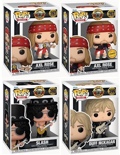 Image of Funko Guns N Roses Pop! Complete Set (4) w/Chase