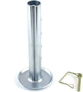 Red Hound Auto Adjustable Trailer Jack Drop Leg for 2 Inch Inner Diameter Jacks Foot Pad Insert Camper Trailer Extra Height - Read Full Description to Ensure Fitment
