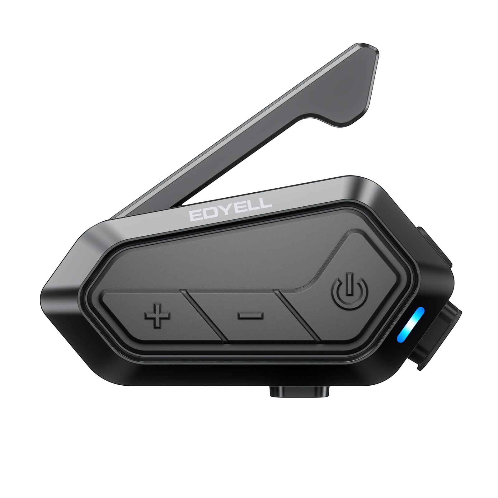 EDYELL V1 Motorcycle Bluetooth Headset,24 Riders 2Km Helmet Communication System with Music Sharing,IPX6 Waterproof Motorcycle Helmet Speaker,Noise Cancellation,2 Type Mics,Compatible with All Helmets