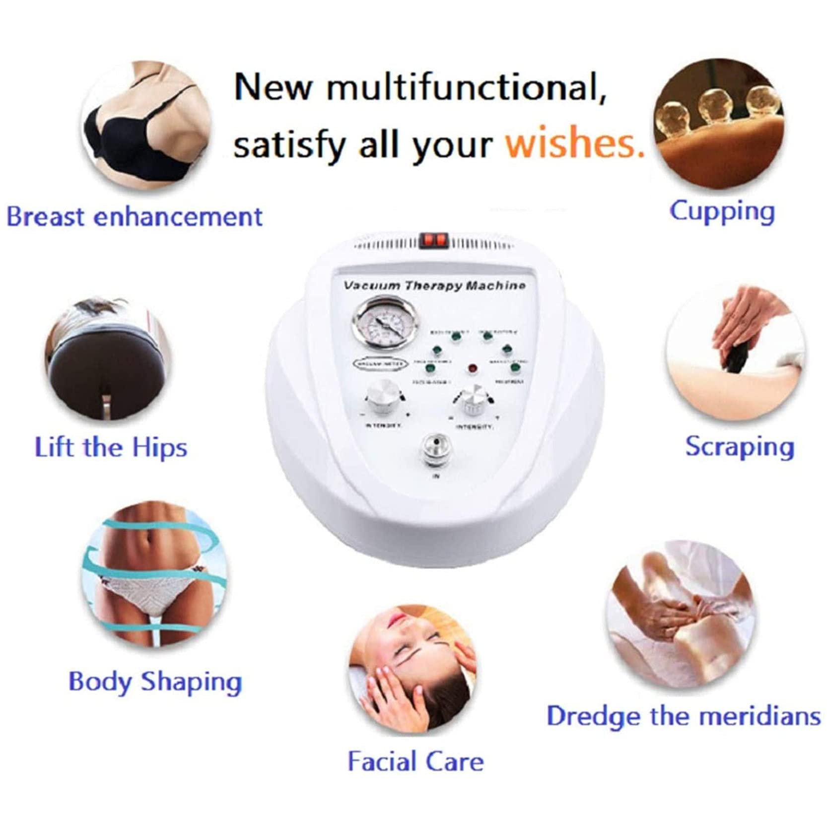 Terapia De Vacío Profesional Máquina De Masaje Body Shaping Dispositivo De Vacío De Ventosas De Acupuntura Chino Máquina De Rejuvenecimiento De La Piel