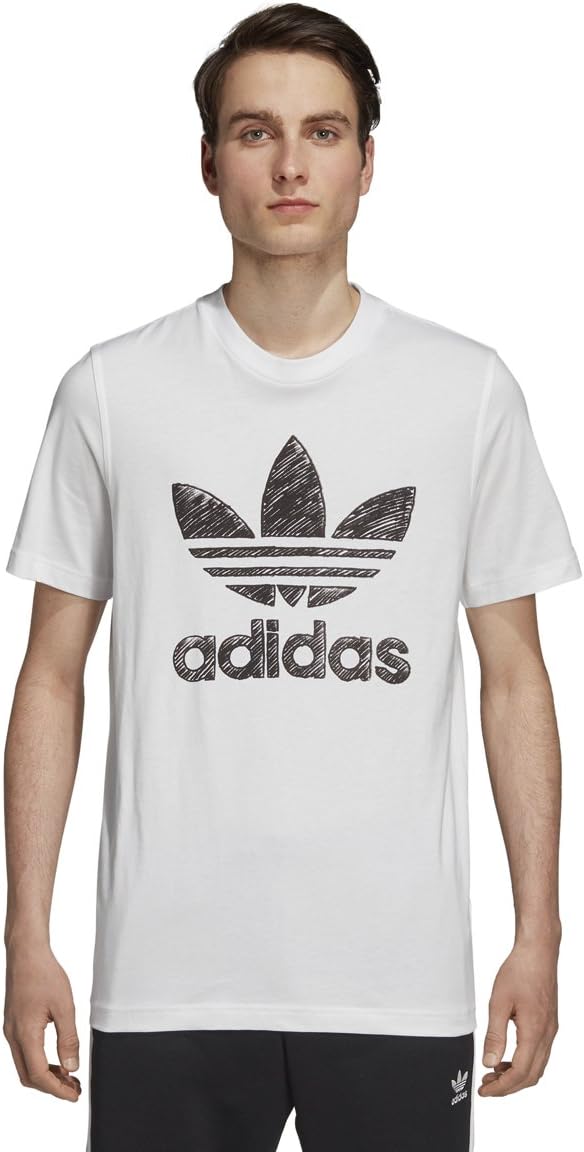 adidas Hand Drawn T1 T-Shirt White