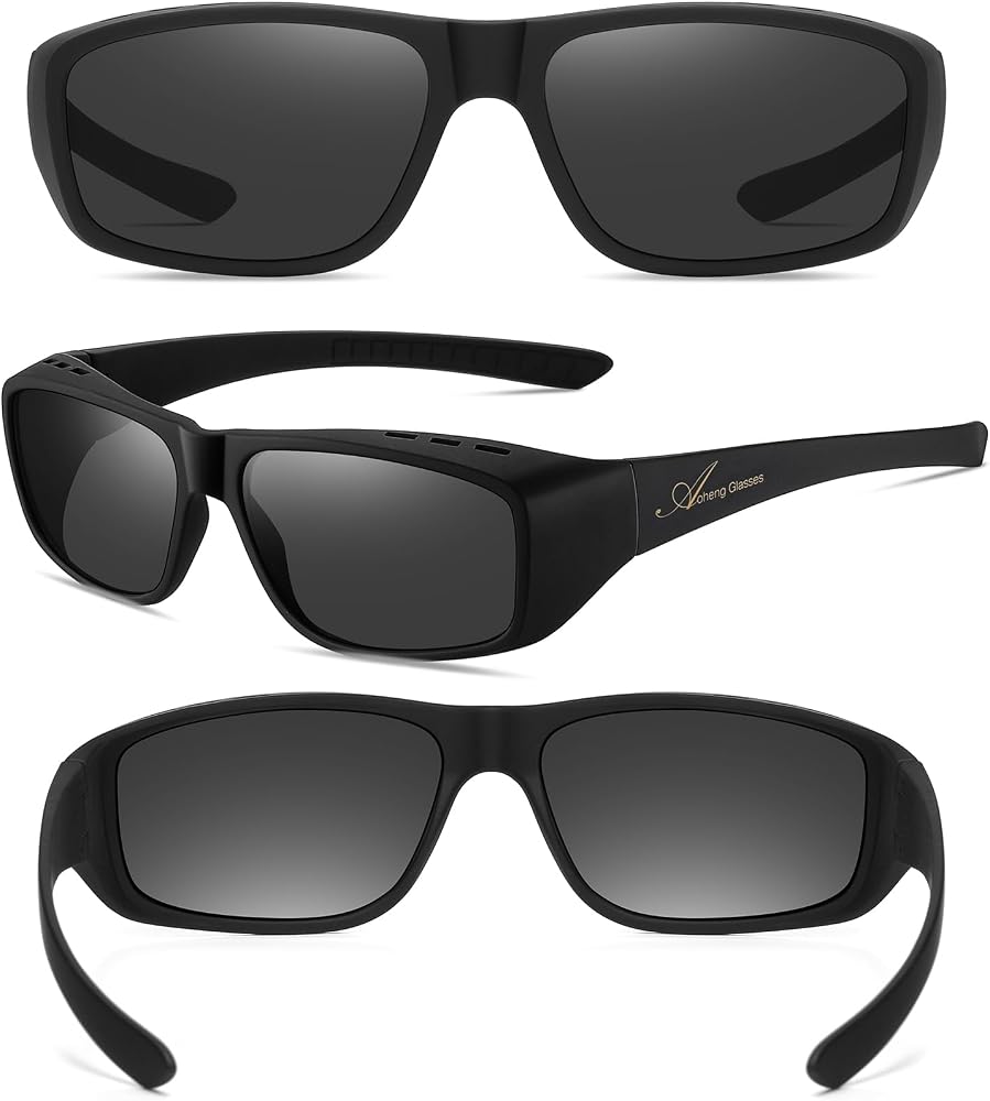 Polarized Wrap Around Sunglasses Metal Frame Nylon Lens Wraparound  main image 3