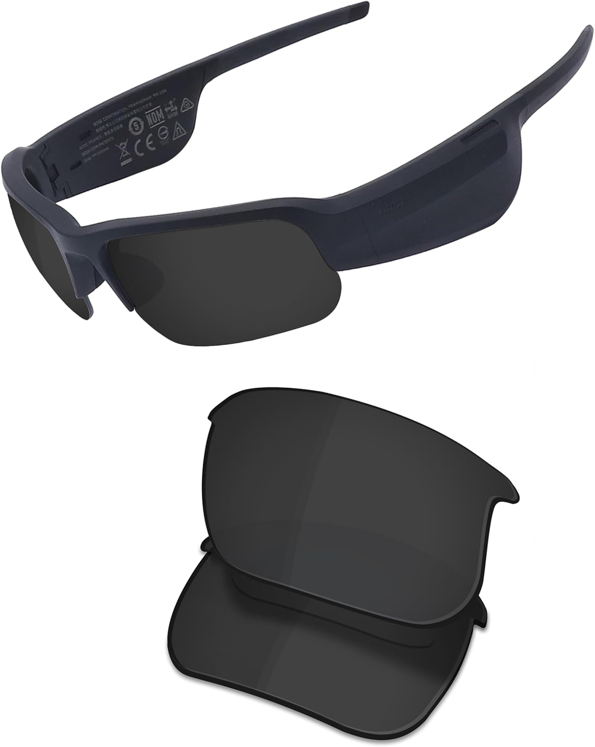 OSharp Replacement Lenses for Bose Tempo BMD0010 Sunglasses - HD Polarized, Mirrored, UV Protection & Perfectly Fit