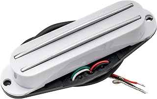 Sponsored Ad - Musiclily Dual Hot Rail High Output Guitar Single Coil Size Humbucker Pickup for Fender Squier Strat, White