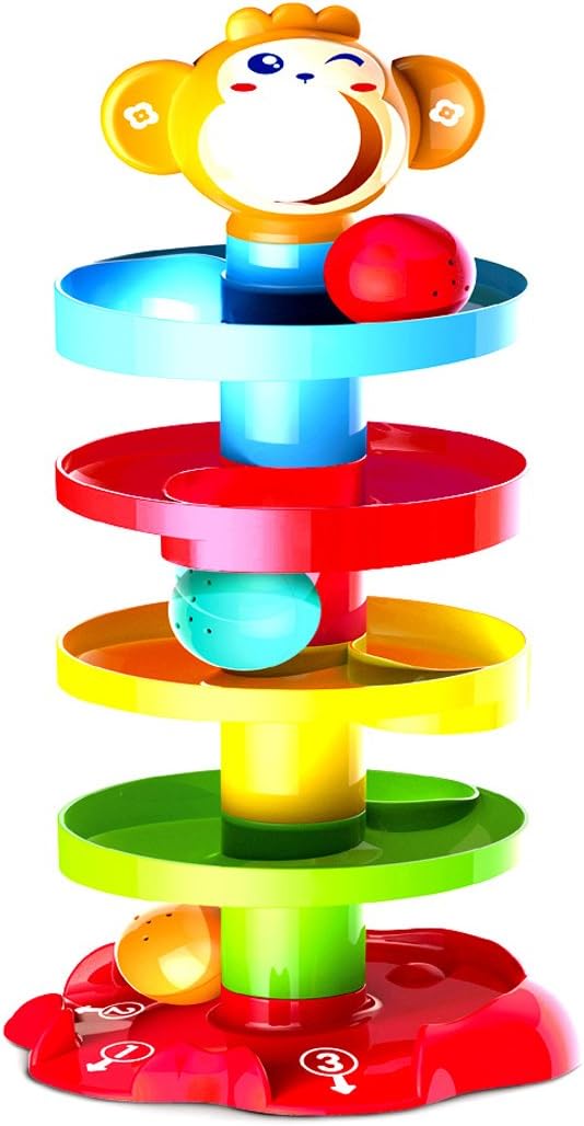 Activity Roll n Swirl Ball Ramp Educational Puzzle Bell Stacker Baby Toddlers Infant Kids Toys