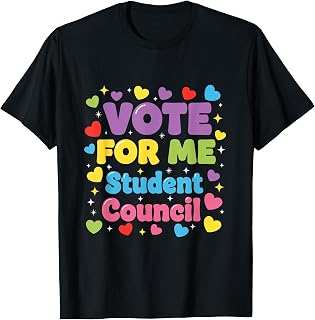 Funny Vote for Me Student Council Election School T-Shirt