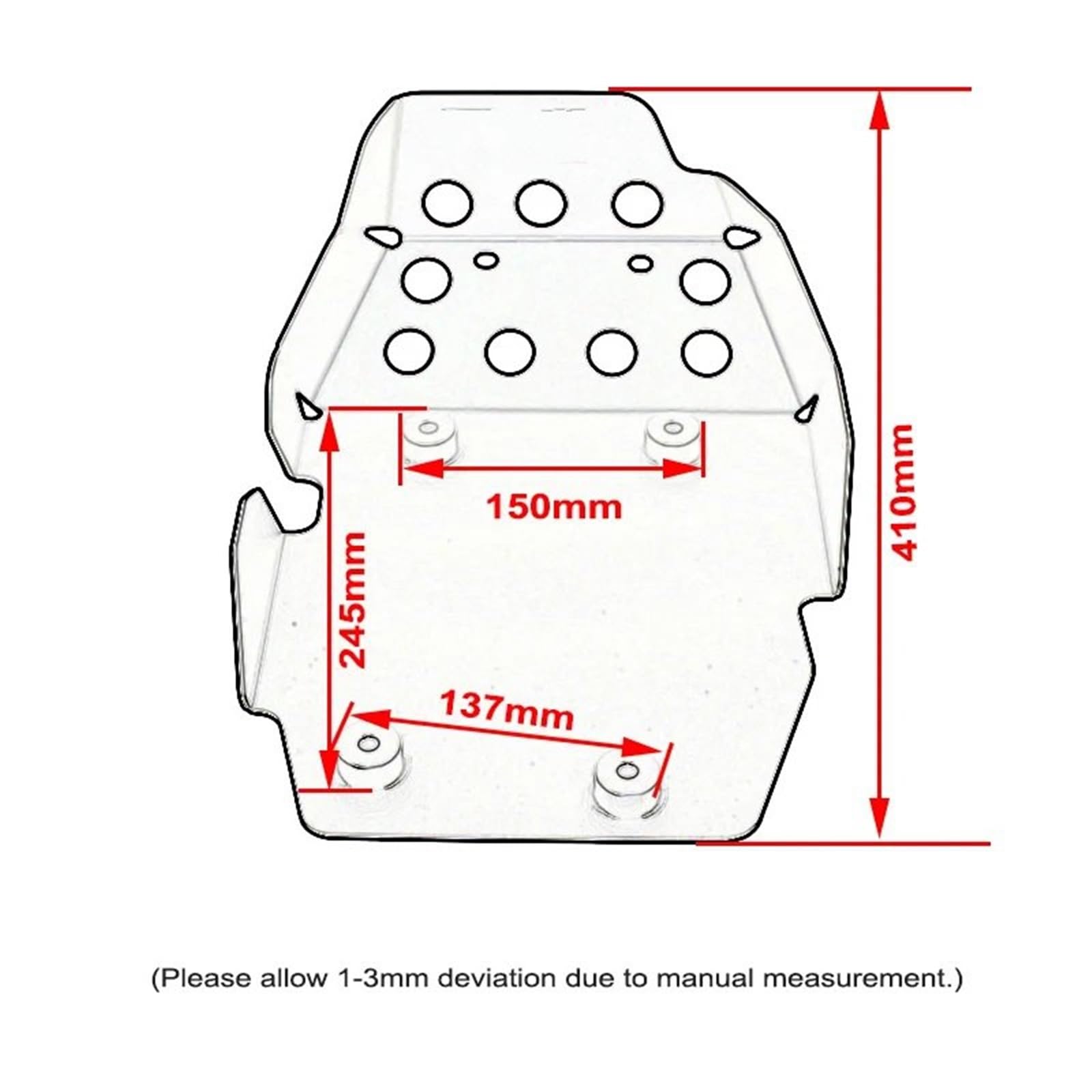 Per Bmw F800GS Avventura F700GS F650GS 2008-2018 Copertura di protezione Web della piastra paramotore inferiore antispruzzo base copertura motore Motociclette protezioni motore