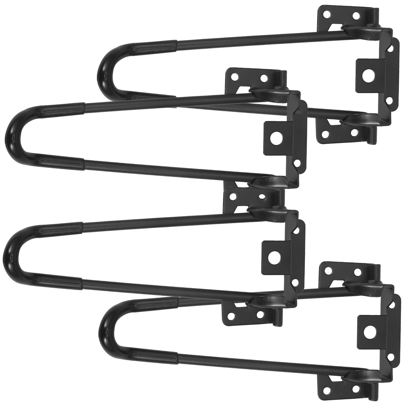 Patas plegables de metal negro para mesas de centro y proyectos DIY en salones modernos
