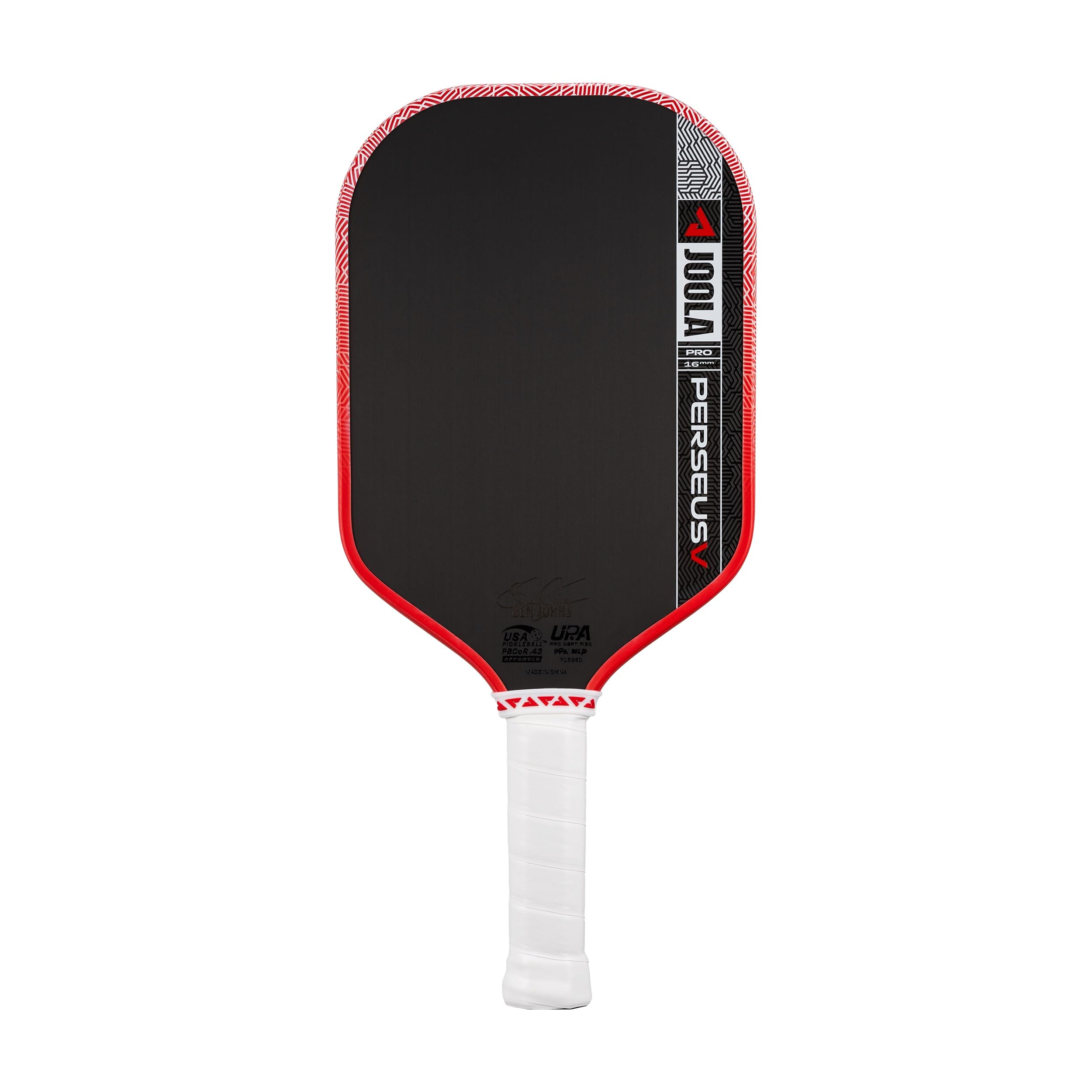 JOOLA Perseus Pro V Ben Johns Blaze Red 16mm Pickleball Paddle (Global) | DUAL APPROVED BY USPA/PPA-picture-22