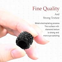 Vista 3 de Paquete de 4 tapas brillantes para vástago de válvula, cubiertas de tapas de aire, tapa de aire de neumático de diamante de cristal para automóvil