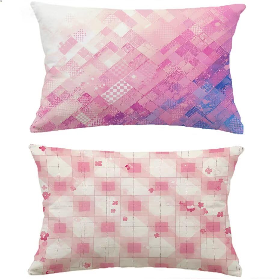 Housse de coussin de jardin 60x90 imperméable et résistante aux UV rose