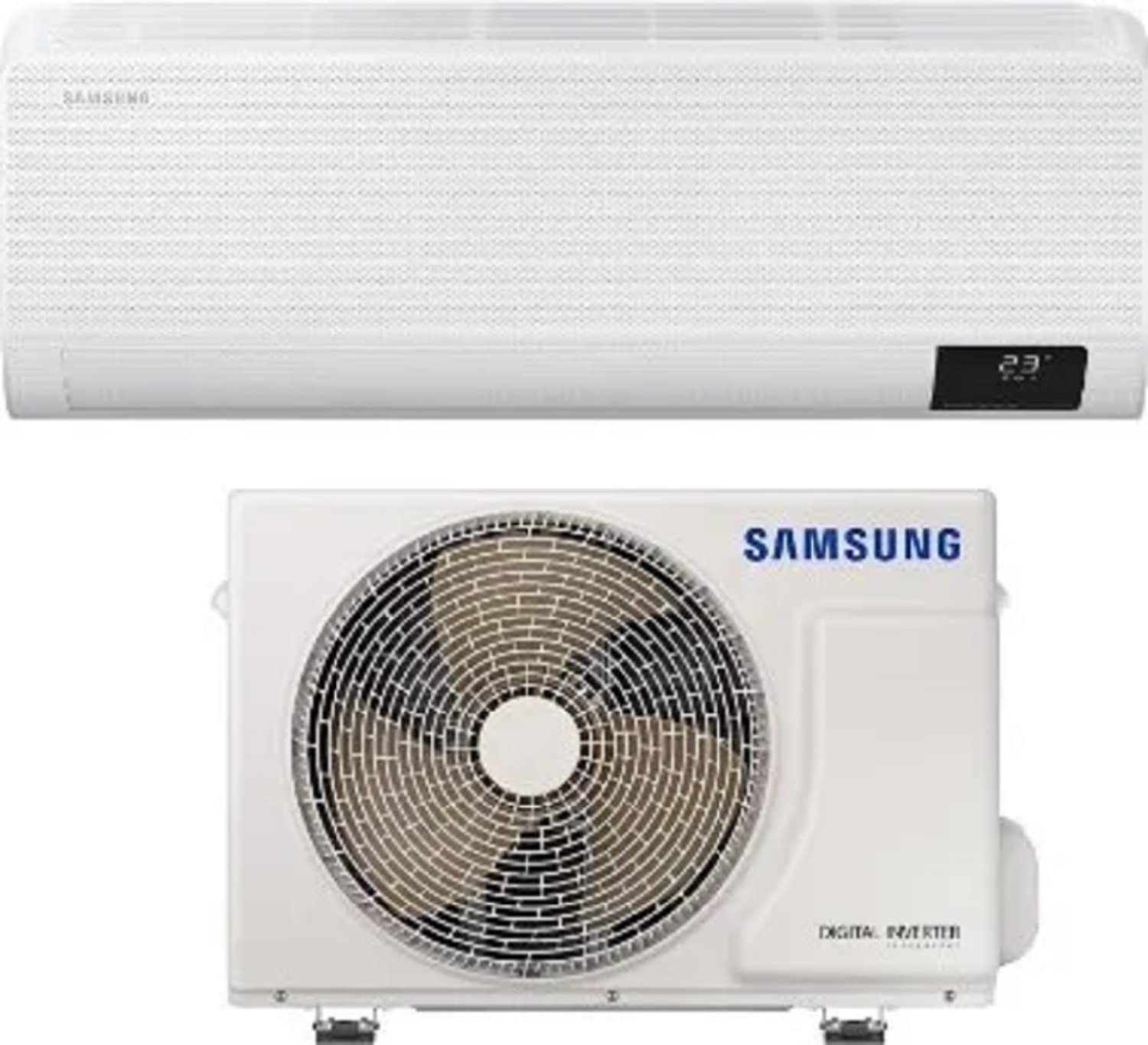 Samsung WindFree Comfort Next 12000 BTU, Climatisation Monosplit, Pompe à Chaleur, SmartThings et Intelligence Artificielle, WiFi, GAS R32, AR12BXFCAWKNEU+AR12BXFCAWKXEU, Efficacité énergétique A++/A