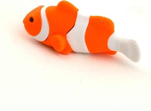 Miniatura 9 de Borradores para niños, delfín, ballena, tiburón, pez payaso, animales 3D, mini borradores lindos