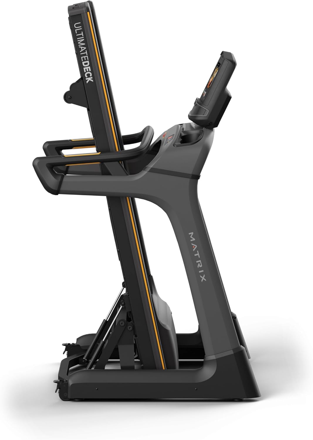 Matrix Fitness TF30 Treadmill in folded position