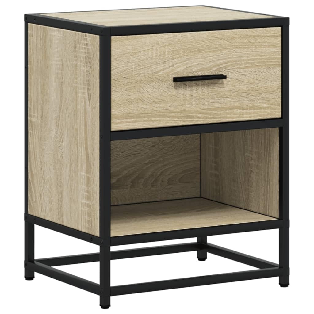 Table de chevet chêne Sonoma pour une chambre moderne et un salon épuré