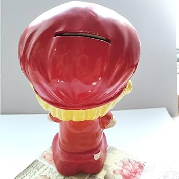 亜土ちゃんのプラスチック製の大きな貯金箱 水森亜土ちゃん❤️お花ハットの貯金箱 | あんちーくKIDAN STORE