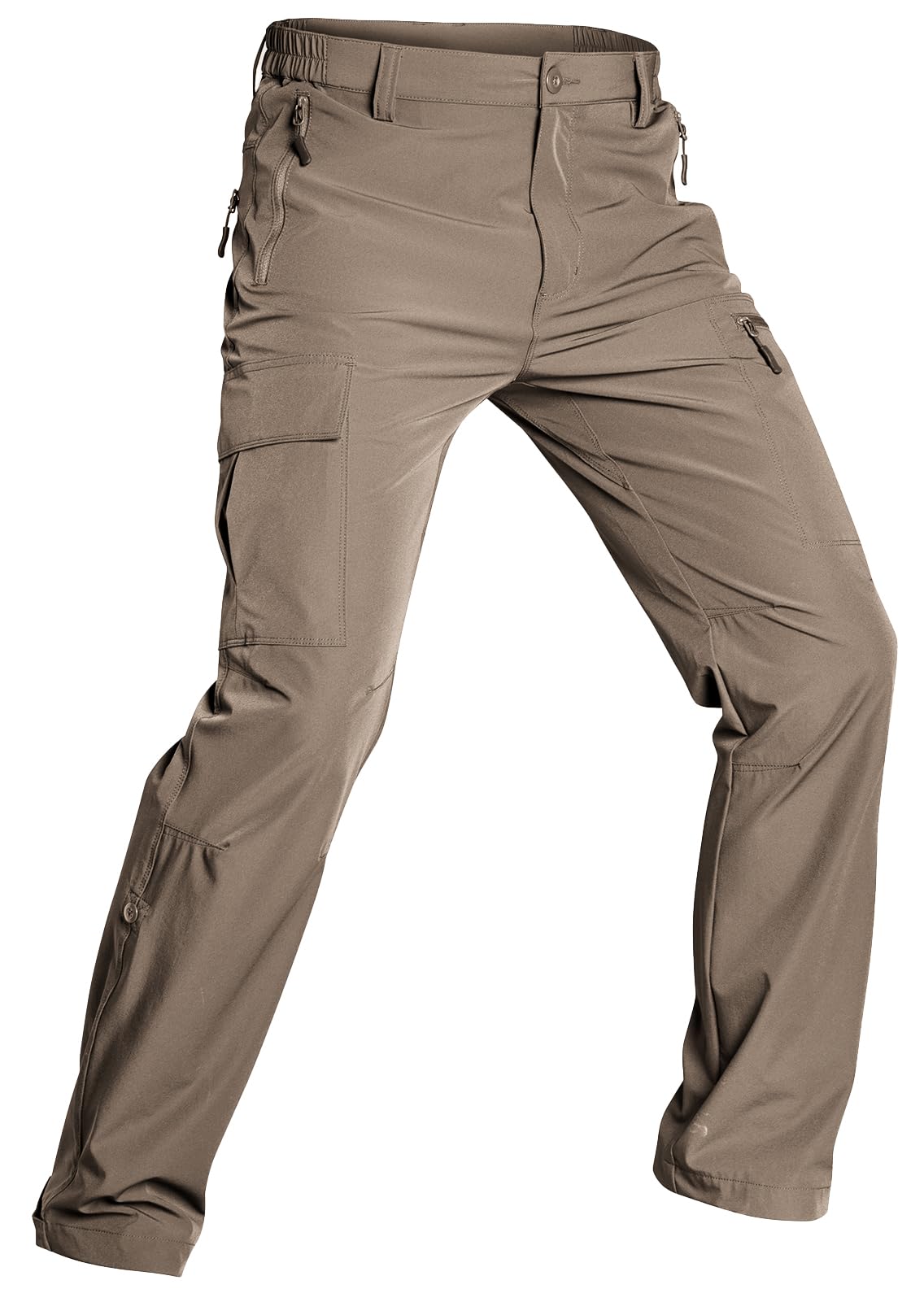 Wespornow Pantaloni da Escursionismo-Pantaloni da Esterno per Uomo-Impermeabili-Traspiranti-Estivi-Tattici Elasticizzati Pantaloni Funzionali Larghi con 5 Tasche