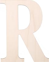 Vista 42 de Letra de madera de 12 pulgadas, letras de madera para decoración de pared, letras de madera en blanco sin terminar de 1/5 pulgadas para decoración