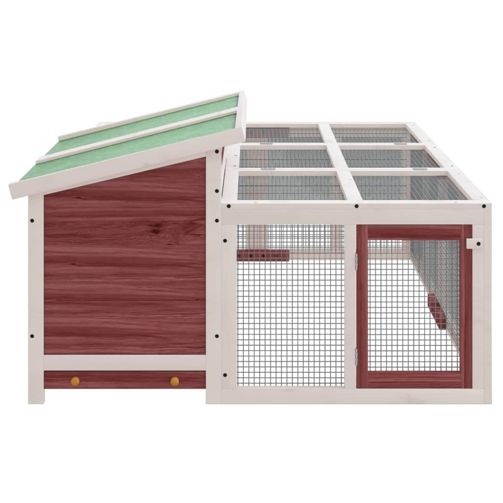 Conejera de Madera Maciza de Pino Moca 144x123x67,5 cm, Xichuzi Jaula Cobaya, Jaulas para Conejos, Jaula Hamster, Casa Conejo, Casita Conejo, Conejo