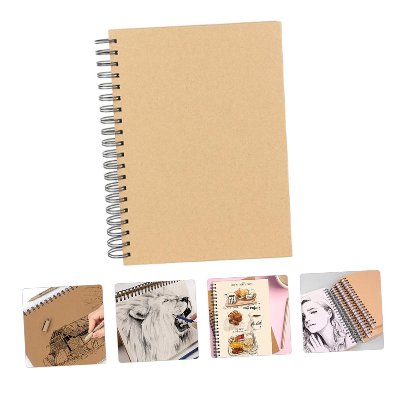 1pezzi Quaderno per Schizzi Pittura e Graffiti per Studenti e Amatoriali Carta Spessa e Resistente da Pagine per Disegni e Scrittura Creativa un Regalo per Amici e Famiglie